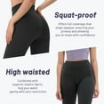 thumbnail image 3 of Hipuroga High Waisted Leggings 25" Soft Lounge Yoga Pants for Women High-Stretch for Workout Running Dark Grey L, 3 of 6