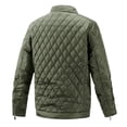 thumbnail image 2 of Abrigo acolchado para hombre con bolsillos Cuello alto Chaqueta con cremallera, 2 of 6