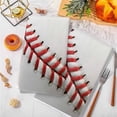thumbnail image 3 of Baseball Kitchen Towels Set of 2, Red White Texture Sports Ball Minimalist Soft Microfiber Dish Towels, Absorbent Quick-Dry Washable Dishcloths for Kitchen Cleaning, Drying Dishes, 18x28 Inches, 3 of 9