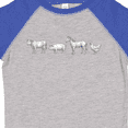 thumbnail image 4 of Inktastic Farm Animal Illustration Art Cow Pig Horse Chicken Boys or Girls Toddler T-Shirt, 4 of 5