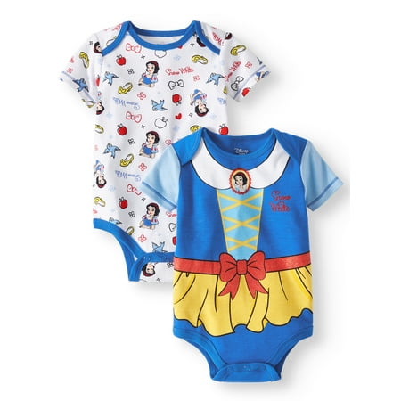 Snow White Graphic Bodysuits, 2-pack (Baby Girls)