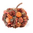 thumbnail image 1 of Boston International HAF18620 Patchwork de Citrouilles Naturelles de 9 Po x 9 Po, 1 of 1