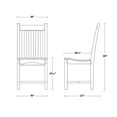 thumbnail image 2 of Wildridge Classic Dining Side Chair, Dark Gray - Outdoor Weather Resistant Recycled Plastic Furniture for Patio, 2 of 2
