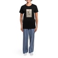 thumbnail image 4 of CafePress - English Bulldog Women's Dark Pajamas - Women's Short Sleeve Print T-Shirt and Pants Dark Cotton Pajama Set, 4 of 7
