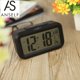 thumbnail image 1 of Anself LED Reloj despertador digital Repetición Snooze Sensor activado por luz Luz de fondo Hora Fecha Temperatura Pantalla Negro, 1 of 8