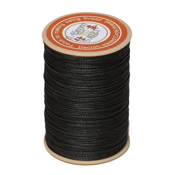 1PC 0.45mm Round Waxed Thread Leather Sewing Thread Hand Stitching Thread for Craft DIY (Dark