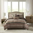 thumbnail image 2 of Madison Park Princeton Ensemble de Douillette Jacquard 7 Pcs Rouge Grand Lit, 2 of 5