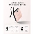 thumbnail image 2 of Mini cargador portátil Power Bank VRURC de 10000 mAh, color rosa, 2 of 8