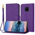 thumbnail image 1 of compatible Huawei Mate 20 Pro Case, Litchi Grain PU Leather Folio Cover Magnetic Closure Flip Wallet Card Slots Stand Case With Hand Strap,Brown Cheap and fine, 1 of 5