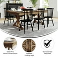 thumbnail image 4 of Flash Furniture 7' x 40" Rectangular Antique Rustic Solid Pine Folding Farm Table with X Legs, 4 of 13