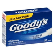 Goodys Extra Strength Headache Powder, 50 Powder Sticks