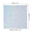 thumbnail image 2 of Uxcell 12"x12" Holographic Cardstock, 20 Pack Metallic Iridescent Mirror Paper Foil Board Reflective Sheets, Style 2, 2 of 6