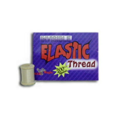 Invisible Magic Elastic Thread - 200 Foot Reel - For Magic (Best Invisible Thread Reel)