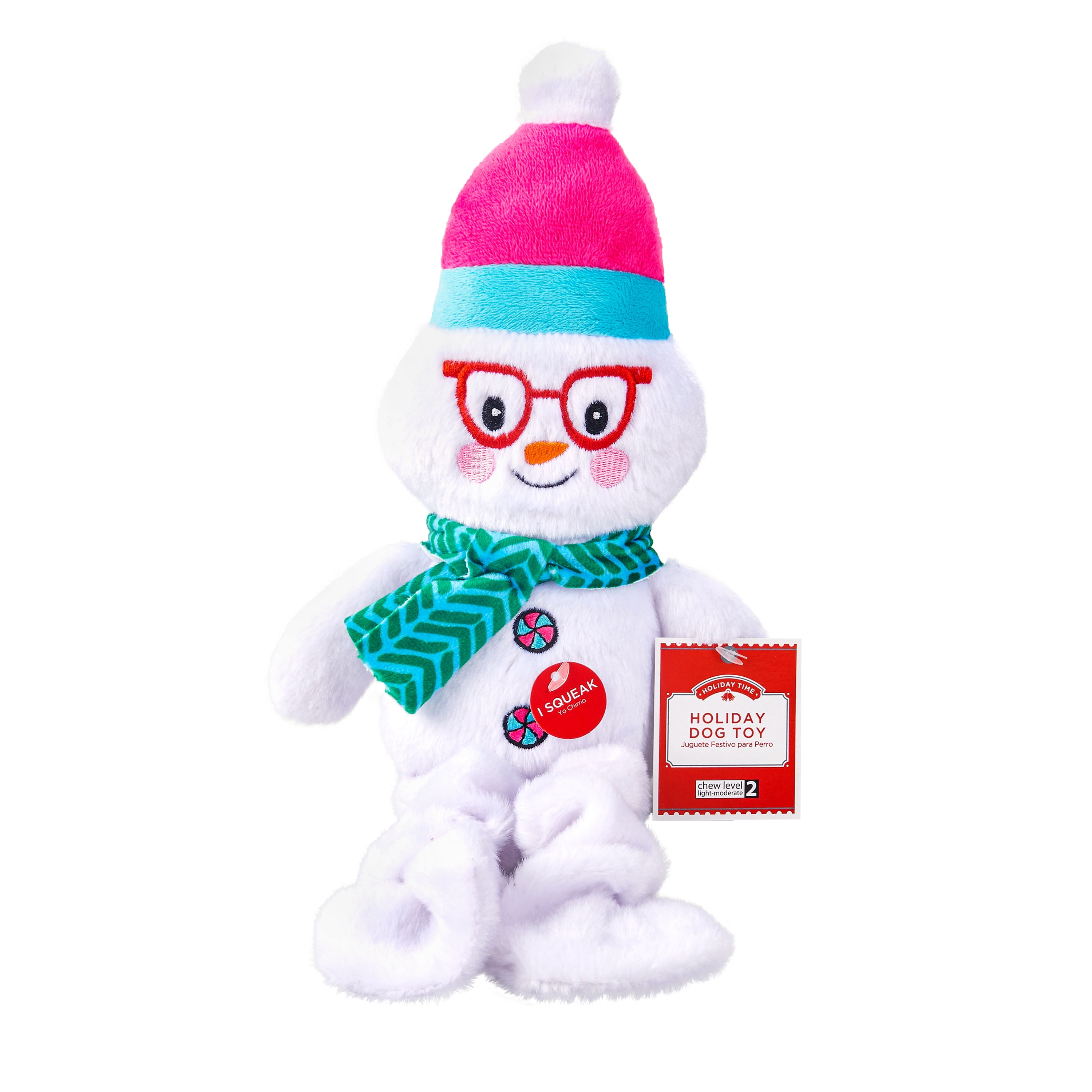 snowman dog toy
