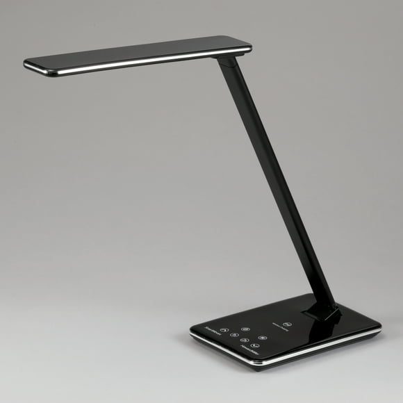 SMARTMOVES BLACK LED DESK LAMP WITH WIRELESS CHARGING DECK