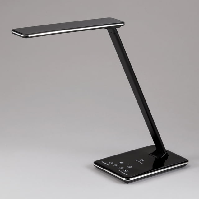 SMARTMOVES BLACK LED DESK LAMP WITH WIRELESS CHARGING DECK
