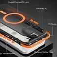 thumbnail image 4 of Luxury Bicolor Matte Magnetic Translucent Case For iPhone 16 15 14 13 12 11 Pro Max 16 Plus Magsafe Wireless Charge Bumper Cover black For iPhone 14Pro Max, 4 of 6