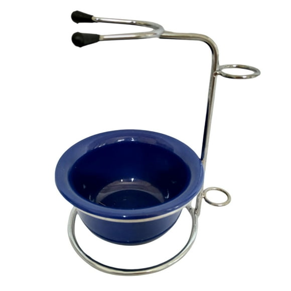 Juego de cuencos de afeitar Fernando Soporte para brochas de afeitar con cuenco azul