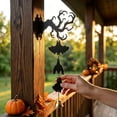 thumbnail image 6 of Aonerit 8 Inch Hanging Upside-Down Bats Ornament, Bells Spooky Halloween Hanging Decor, Indoor Outdoor Party Decoration, Tree Porch Accent, Holiday Home Ornament, 6 of 6