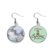 thumbnail image 1 of Tinta acuarela abstracta sombreado Colgante decorativo temporada pendientes de primavera joyas Unbranded M, 1 of 3