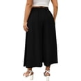 thumbnail image 4 of Certgust Hot Sales Under $35 Vacation Outfits for Women Wide Leg Pants for Women Flowy Palazzo Drawstring Elastic Waist with Pockets Summer Beach Vacation Outfits, 4 of 8