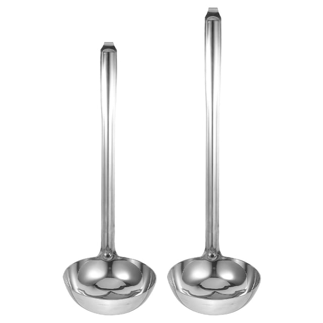 2 cucharones para salsa de acero inoxidable, cucharones para servir sopa, cucharones pequeños para salsa