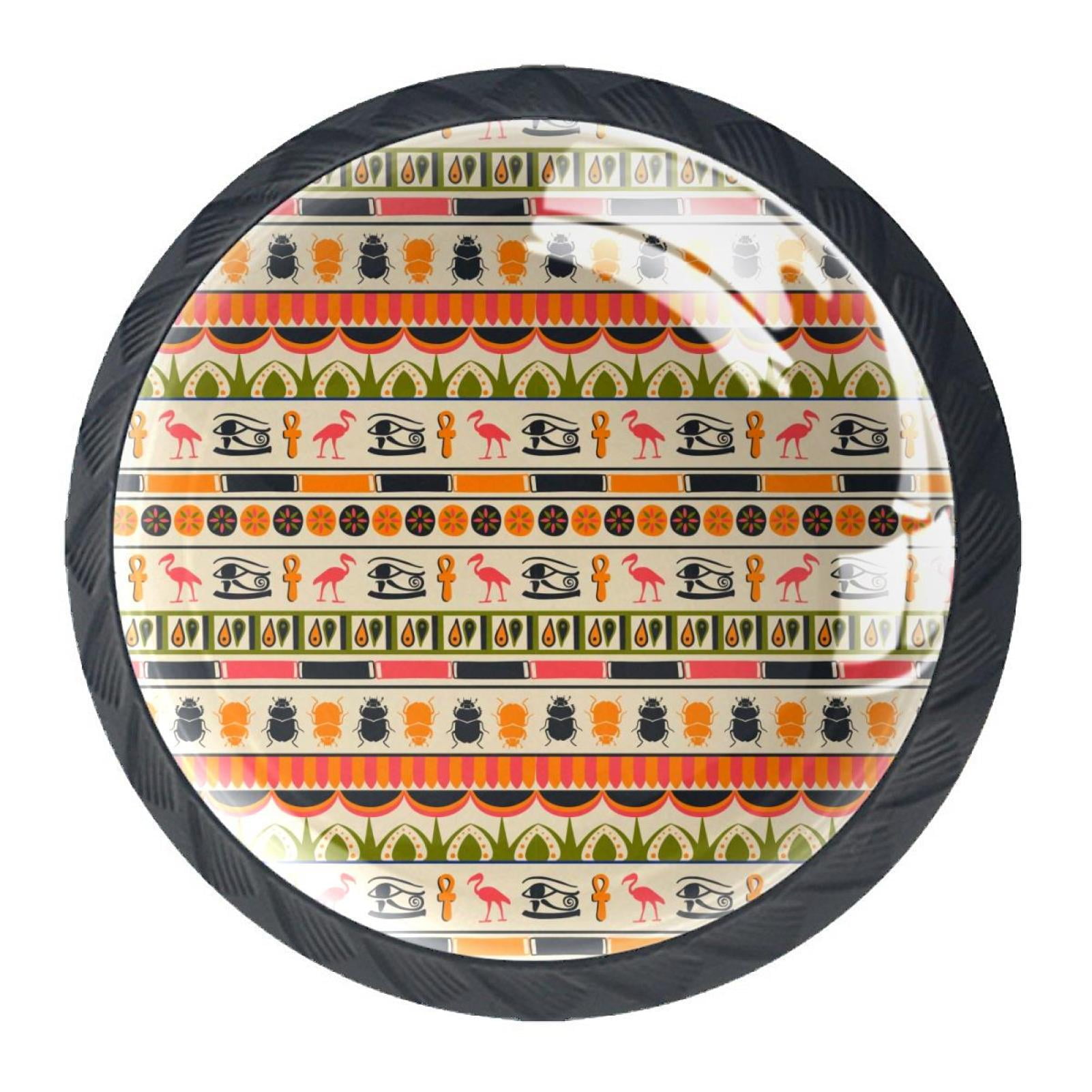 4 Pcs Ancient Egyptian Knobs for Kitchen Cupboard Dresser