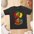 thumbnail image 4 of Shop4Ever Autism Awareness with Balloons Toddler Cotton Toddler's Cotton T-Shirt 3T Black, 4 of 6