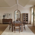 thumbnail image 2 of Martin Furniture Mid-Century Modern Wood Kitchen Dining Table with Eight Chairs, Brown, 2 of 21