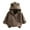 Coffee, variant on Huowey Baby Newborn Jacket Fall Winter Full Zip Fuzzy Coat Outwear Versatile Dailywear, 6-12 Months