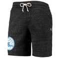 thumbnail image 2 of Men's Homage Charcoal Philadelphia 76ers Primary Logo Tri-Blend Sweat Shorts, 2 of 3