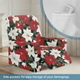 thumbnail image 3 of Kuiaobaty Poinsettia Print Recliner Chair Cover for Large Recliner Christmas Breathable Reclining Sofa Slipcover Durable Lazy Boy Chair Cover Washable Reclining Slipcover with Pocket for Pets, 3 of 8