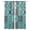 Green, variant on Middle Century Blackout Curtains for Bedroom, Vintage Farmhouse Bohemia Style Blue Thermal Insulated Kitchen Drapes with Grommets, Light Blocking Window Treatment, 2 Panels 27.5" x 39"