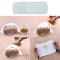 thumbnail image 7 of Casewin 10 PCS Reusable Baby Cotton Cloth Diaper，Three Layer White Baby Diaper， Washable Quick Sucking Eco-friendly Cotton Diaper Liner, 7 of 7