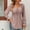 Pink, variant on Women's Plus Casual Easter Shirt Graphic Tees for Women Vintage 70S Women Fall 2025 Fashion Casual Top V Neck Drawstring Tunic Long Sleeve Solid Color T Shirt Top Women's Tops Plus Size 2X