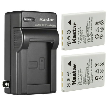 Kastar 2-Pack Battery and AC Wall Charger Replacement for Nikon Coolpix S7c Coolpix S8 Coolpix S9 Coolpix S50 Coolpix S50c Coolpix S51 Coolpix S51c Coolpix S52 Coolpix S52c Camera
