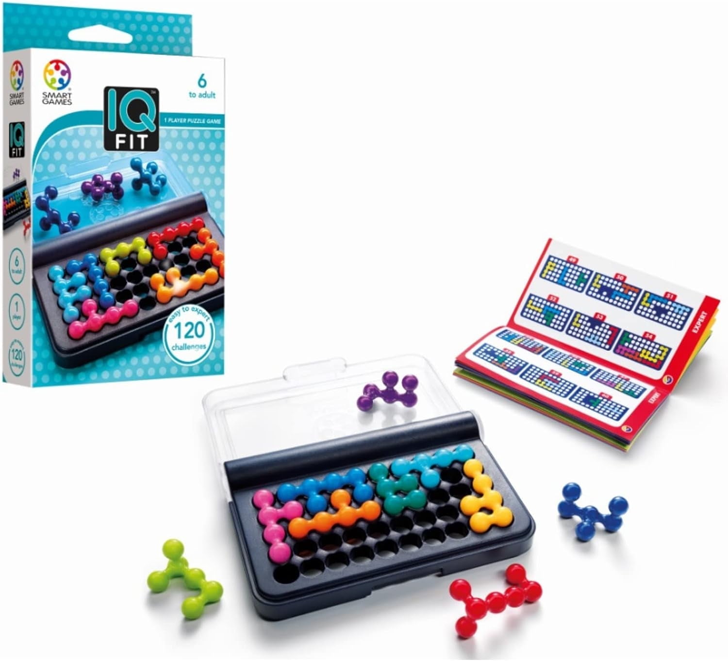 IQ Puzzler Pro - Gioco Logica 3D Per Bambini E Adulti, 80 Sfide, Da
