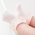 thumbnail image 7 of Sopiago Baby Toddler Girls Princess Cotton Frilly Socks Lace Ruffle Ankle Socks for Girls Thin Mesh Summer for Dress 0-1 Years,Pink, 7 of 7