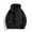 Black, variant on Ofreoo Men's Stitching Drawstring Hooded Slim Fashion Jacket Coat Outwear The Hottest Gifts