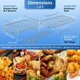 thumbnail image 4 of Air Fryer Rack for Double Basket Air Fryers 8Pcs Air Fryer Rack 304 Stainless Steel Air Fryer Grill Rack Multipurpose Air Fryer Accessories, 4 of 11