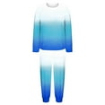 thumbnail image 6 of Enjoytime Lounge Sets for Women Printed Round Neck Long Sleeve Tops Drawstring Pants Warm Pajamas Fall Winter Matching Womens 2 Piece Outfits, 6 of 7