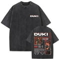thumbnail image 5 of DUKI Men's Hip Hop Oversized Cotton Short Sleeve T-Shirt - Vintage Washed, Streetwear, 5 of 6