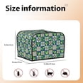 thumbnail image 4 of KLL Lemon and Leaves Print 4 Slice Toaster Dust Covers Kitchen Small Appliance Cover with 2 Pockets,Can hold Jam Spreader Knife & Toaster Tongs (12.4 x 10.6 x 8.2), 4 of 6
