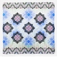 thumbnail image 5 of Phagun Blue Tie & Dye Shibori Print Pure Silk Square&nbsp;Scarf&nbsp;Neck Wrap Summer Hair Bandanas For Women, 5 of 6