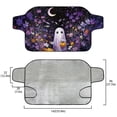 thumbnail image 5 of Xoenoiee Ghost Pumpkin Moon Flower Print Windshield Cover for Ice and Snow, Foldable Car Windshield Cover for Ice, Frost & Snow Removal Windshield Snow Cover Halloween Decoration for All Weather, 5 of 7