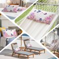 thumbnail image 6 of Pink Flower Pillow Covers King, Spring Floral Butterflies Elegant Pastoral Birds Soft Brushed Microfiber Breathable Throw Pillow Covers, Pillowcase with Zipper for Couch Sofa Bedroom 20"x36", 6 of 9