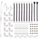 thumbnail image 1 of Conector LED, incluye 14 conectores en forma de L, 4 cables de extensión para tira LED, 5 conectores macho de 4 pines, 1 of 4