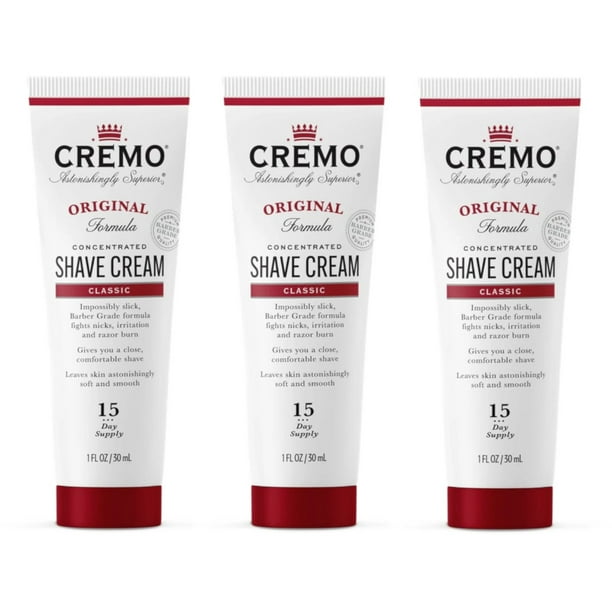 Cremo Original Formula Classic Shave Cream Travel Size, 1 Fl. Oz