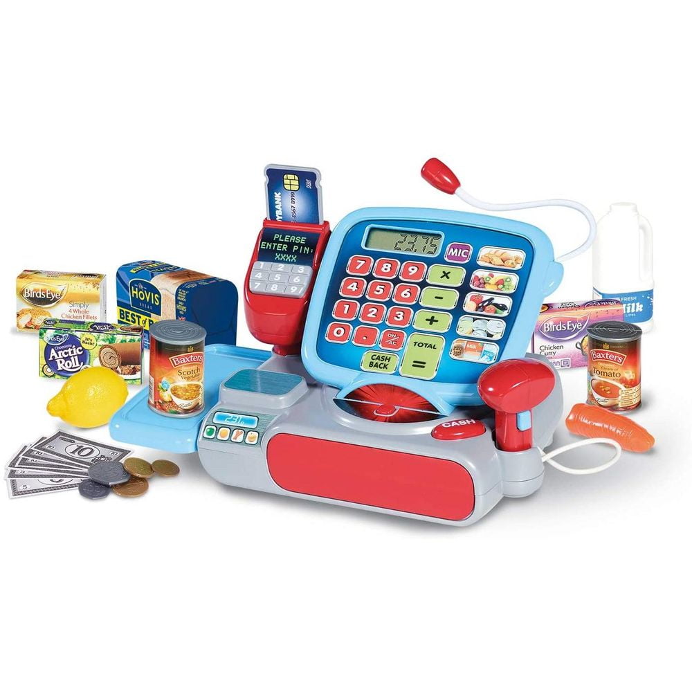 brainy bucks talking cash register toy