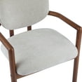 thumbnail image 4 of Drew Modern Upholstered Dining Chairs with Solid Wood Frame, Beige, Set of 2, 4 of 9